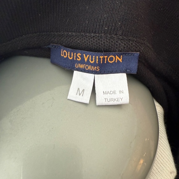Louis Vuitton Uniforms Mens Black Logo Collared Short Sleeve Polo Shirt M - Picture 5 of 5
